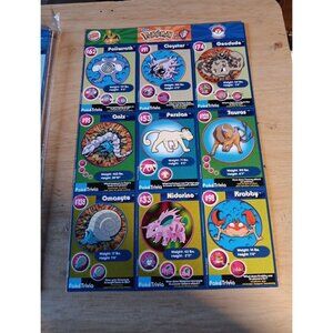 Pokemon Master Trainer Burger King Uncut Sheet #9